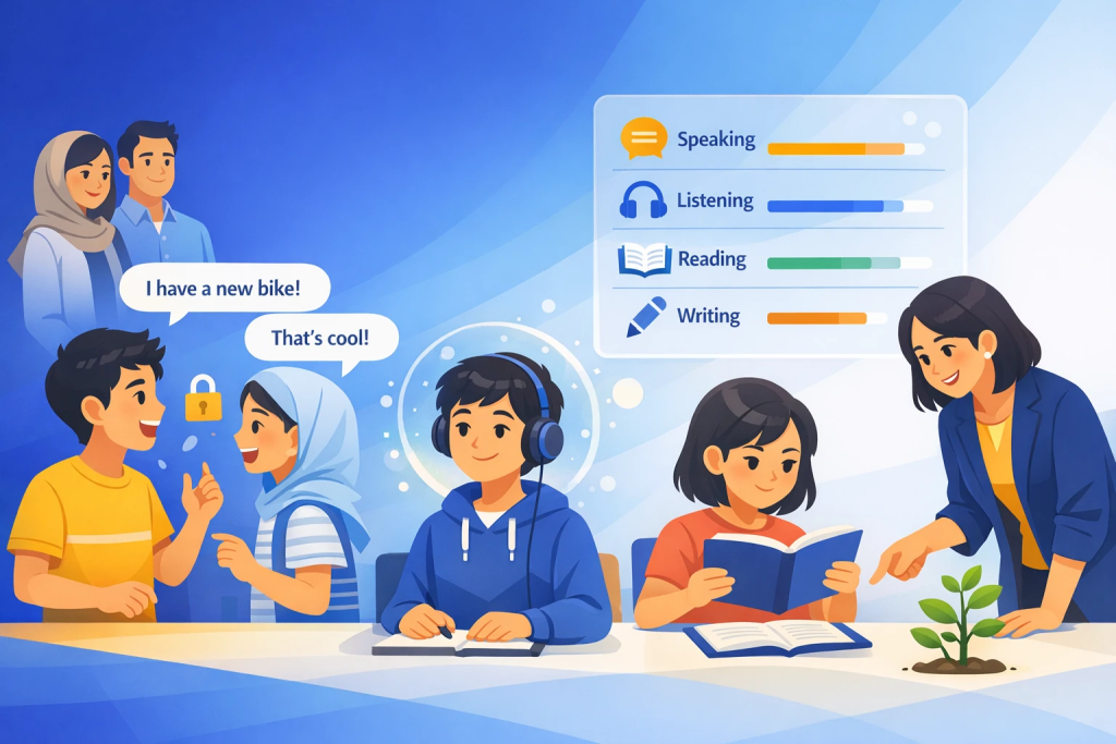 چگونه پیشرفت کودک را در آموزش زبان انگلیسی ارزیابی کنیم؟